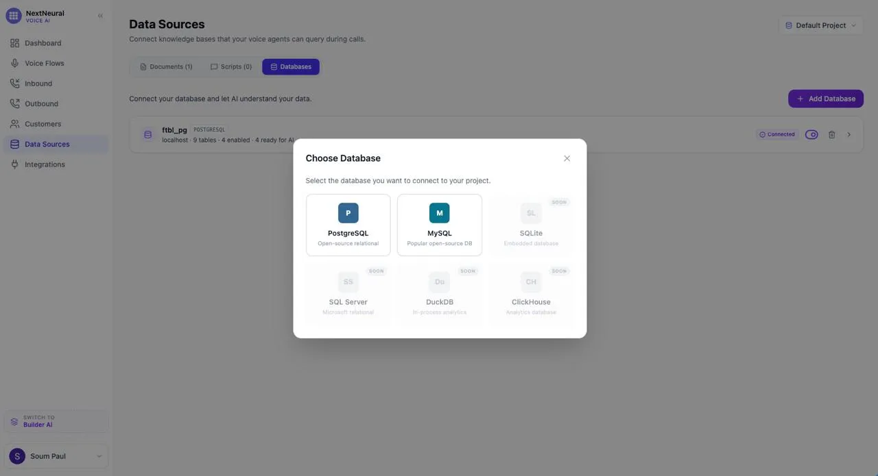 Data Sources Document Upload