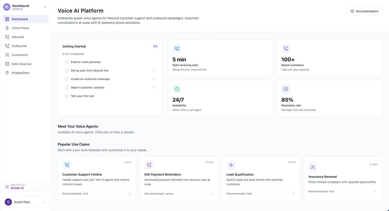 NextNeural Voice AI Platform